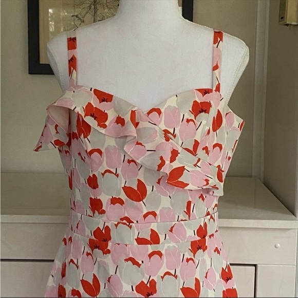 Black Halo Women's Zalda Ruffled Floral Mini Dress - Picture 4 of 16